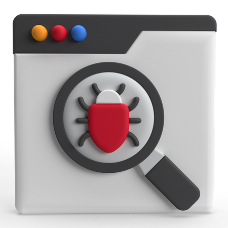 Search Bug  3D Icon