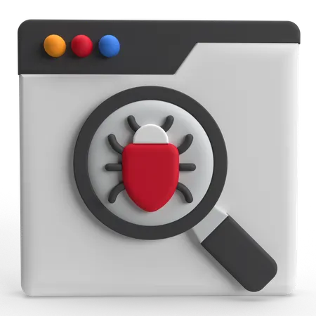 Search Bug  3D Icon