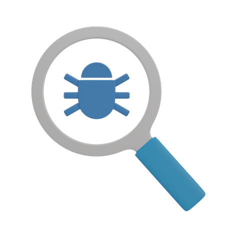 Search Bug 3D Illustration