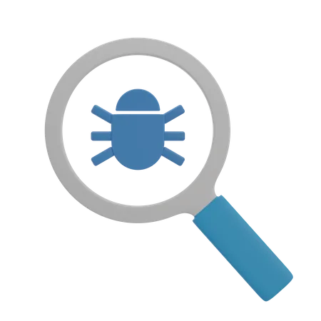 Search Bug  3D Illustration