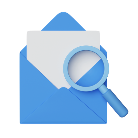 Search business letter  3D Icon