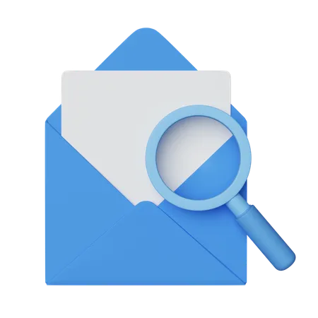 Search business letter  3D Icon