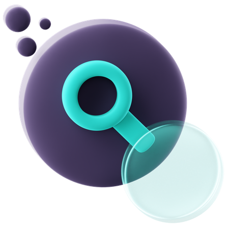 Search Button  3D Icon
