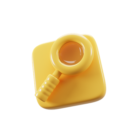 Search Button  3D Icon