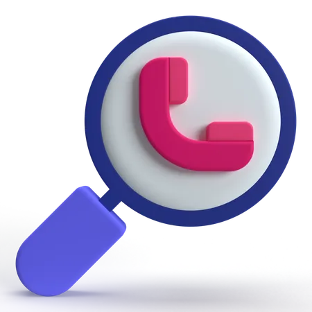 Search Call  3D Icon