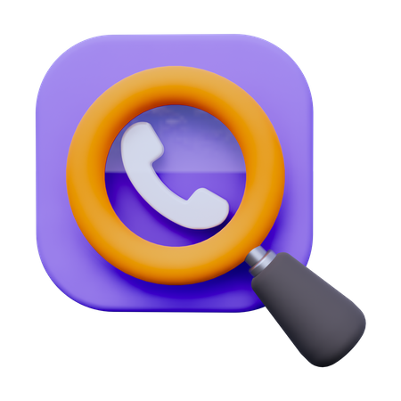 Search Call  3D Icon