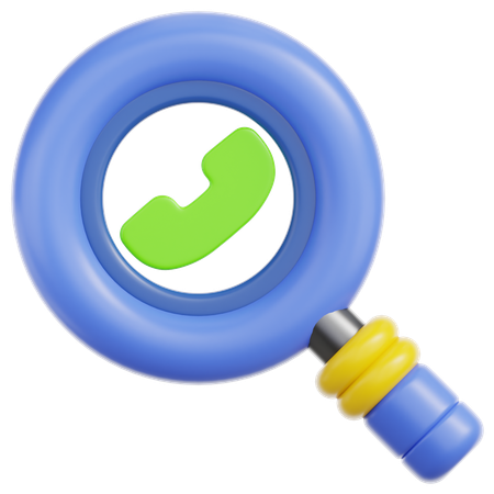 Search Call  3D Icon