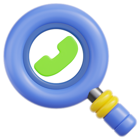 Search Call  3D Icon