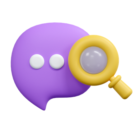 Search chat  3D Icon