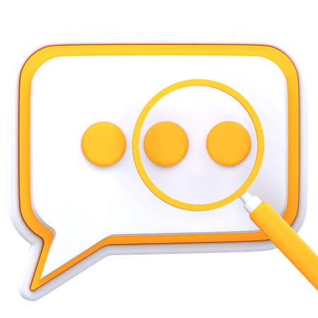 Search chat  3D Icon