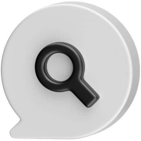 Search Chat  3D Icon