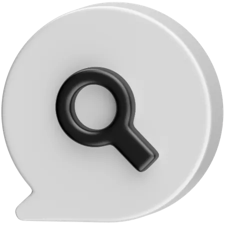 Search Chat  3D Icon