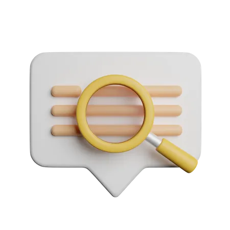 Search Chat  3D Icon