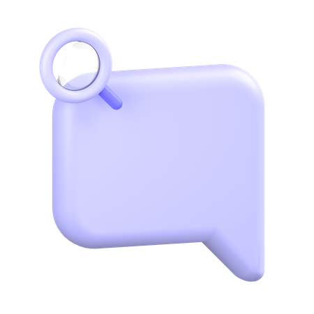 Search-chat 3D Icon