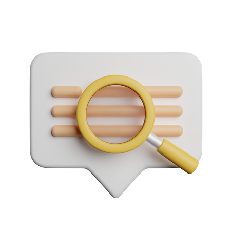 Search Chat  3D Icon