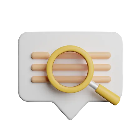 Search Chat H Istory 3D Icon