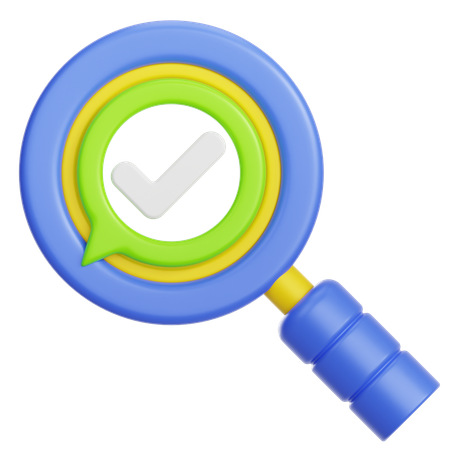 Search Check  3D Icon