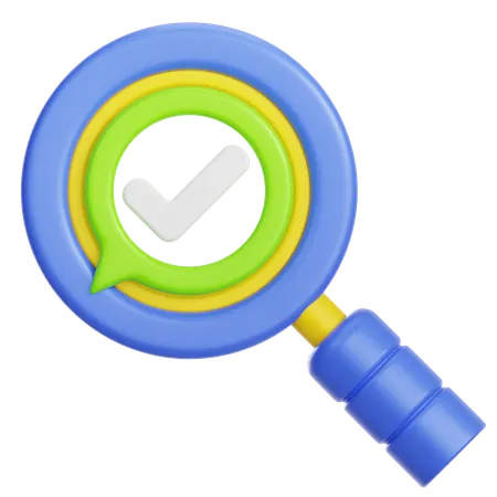 Search Check  3D Icon