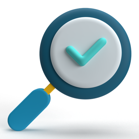 Search Check  3D Icon
