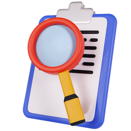 Search Clipboard  3D Icon