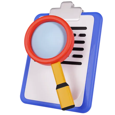 Search Clipboard  3D Icon