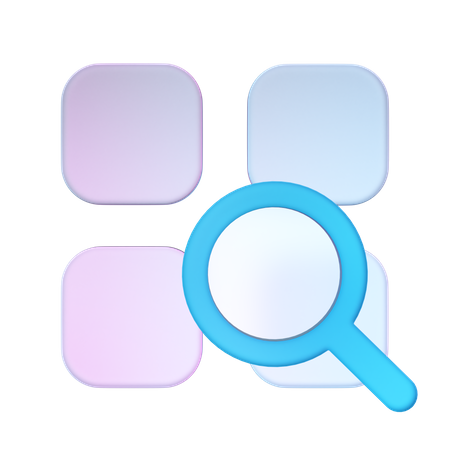 Search Components  3D Icon