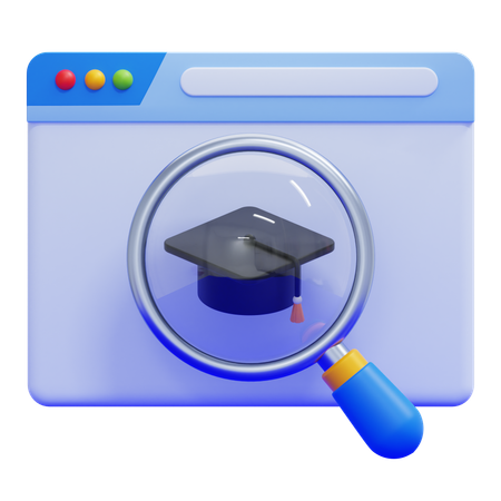 Search Course  3D Icon