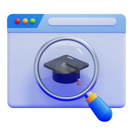 Search Course  3D Icon