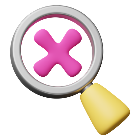 Search Cross  3D Icon