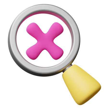 Search Cross  3D Icon