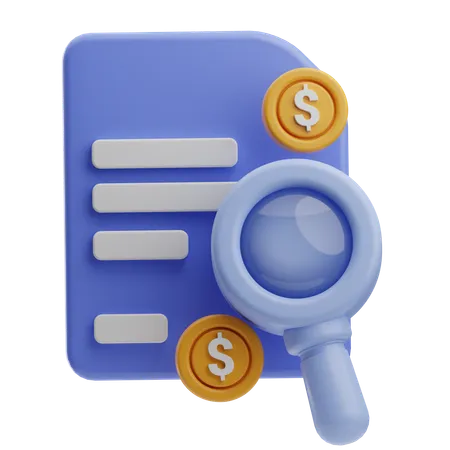 Search Data  3D Icon