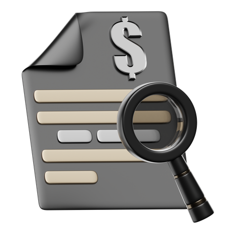 Search Data  3D Icon