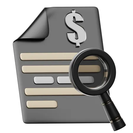 Search Data  3D Icon