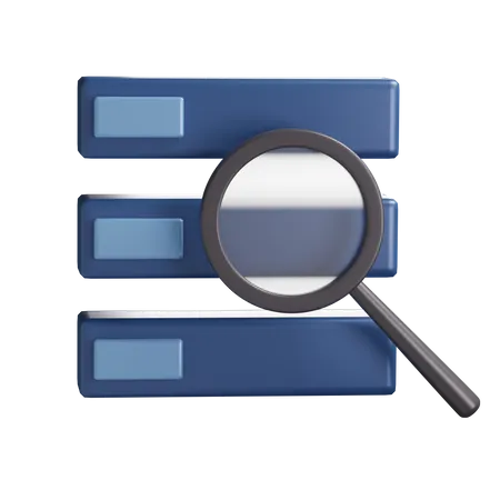 Search Data  3D Illustration