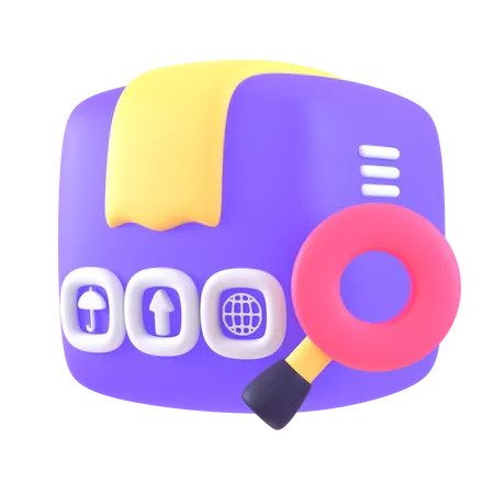 Search Delivery 3D Icon