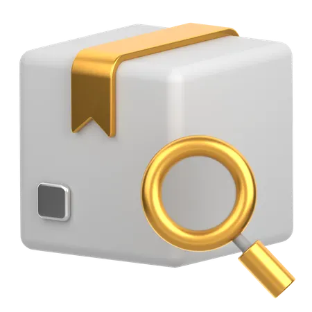 Search Delivery Box  3D Icon