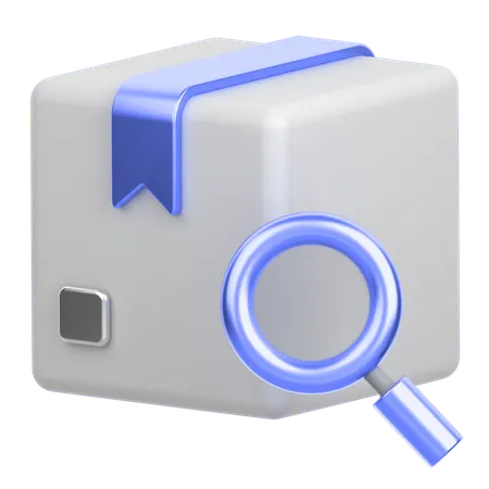 Search Delivery Box  3D Icon