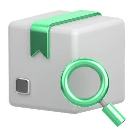 Search Delivery Box  3D Icon