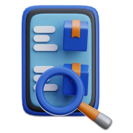 Search Delivery Package  3D Icon