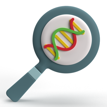 Search Dna  3D Icon