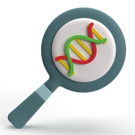 Search Dna  3D Icon