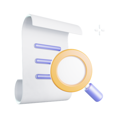Search Document 3D Icon