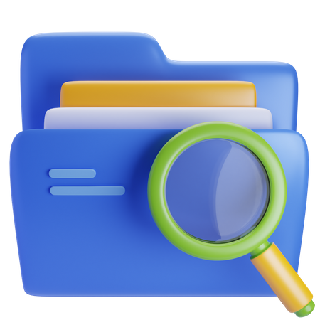 Search document  3D Icon