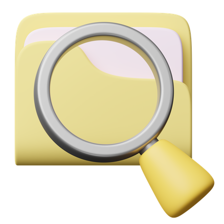 Search Document  3D Icon