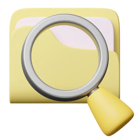 Search Document  3D Icon