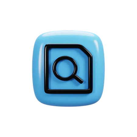 Search Document  3D Icon