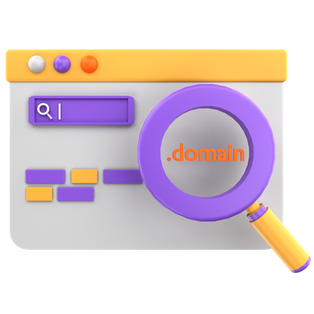 Search Domain 3D Icon