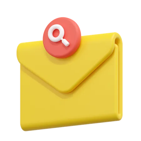 Search Email Illustration 3D Icon
