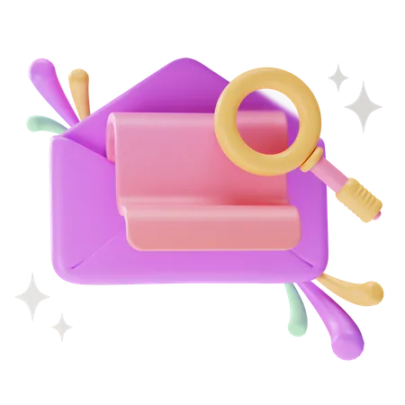 Search Email  3D Icon