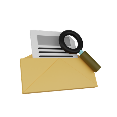 Search Email  3D Icon